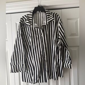 Sassy Jones black and white Striped Shirt